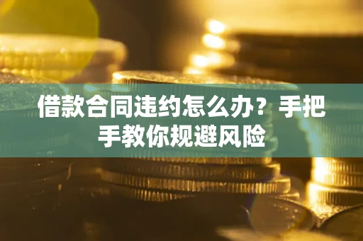 济南借款合同违约怎么办？手把手教你规避风险
