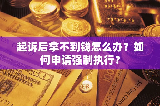 济南起诉后拿不到钱怎么办？如何申请强制执行？