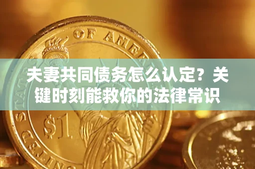 济南夫妻共同债务怎么认定？关键时刻能救你的法律常识